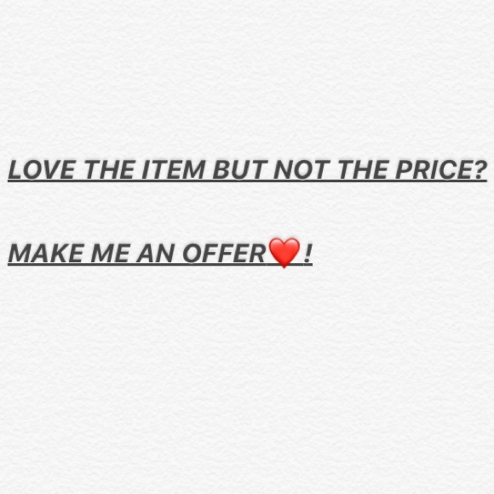 MOST PRICES ARE NEGOTIABLE